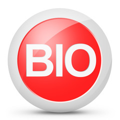 Tasto pulsante bio colore rosso