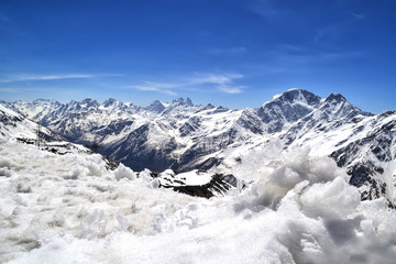 Fototapeta premium the main Caucasian ridge