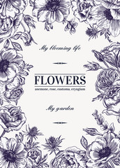 Floral vector background.