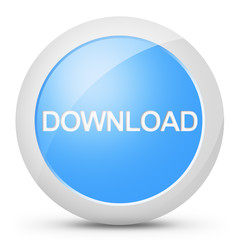 Tasto pulsante download colore blu