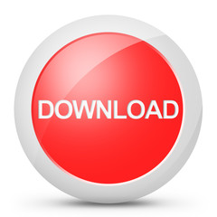 Tasto pulsante download colore rosso