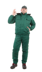 Fototapeta premium Worker with arm.