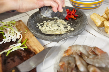 Preparing ingredient
