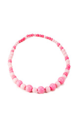 Pink necklace handmade
