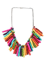 Necklaces handmade of beads beautiful on a chain