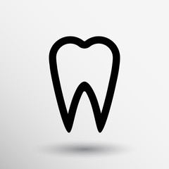 icon toothache vector sign line clinic symbol whitening