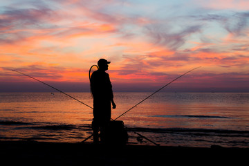 Fishing at dawn