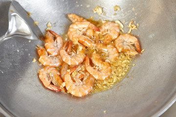 Stir fry shrimp