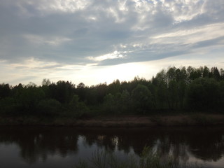 Obraz premium Вечер и закат