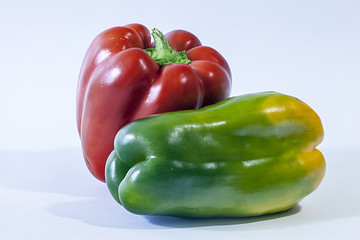 Peperone rosso e verde