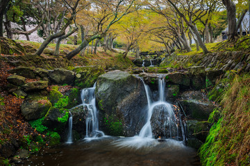 Fototapeta na wymiar waterfall garden