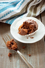 Chocolate muffins.
