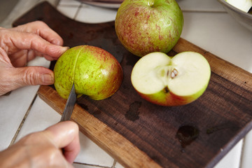 Fresh apple and carrot
