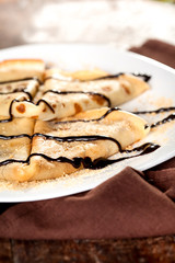 crepes with chocolate  