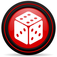 game red glossy web icon