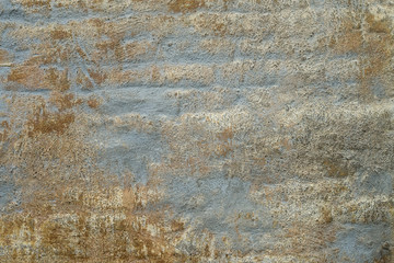 Old golden brick wall background or texture
