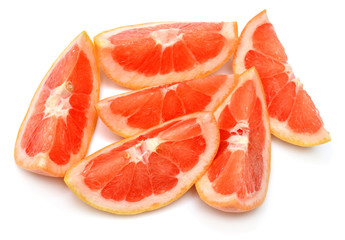 Sliced grapefruit