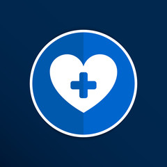 Obraz premium Heart beat rate icon, fitness and exercises concept