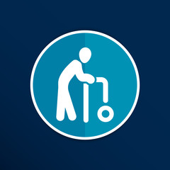 Elder Black Graphic Symbol Vector Illustration