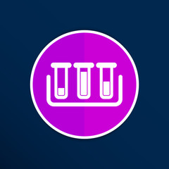 test icon vector fluid symbol flask glass chemistry experiment