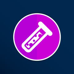 test icon vector fluid symbol flask glass chemistry experiment