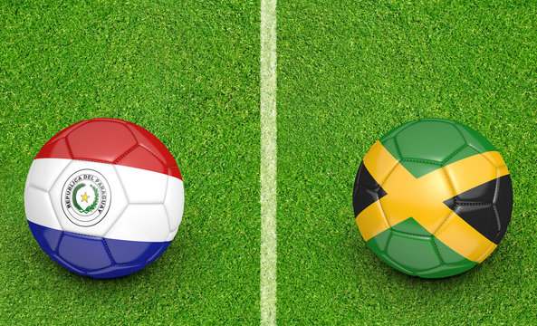 2015 Copa America football tournament, teams Paraguay vs Jamaica