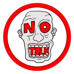no talk sign