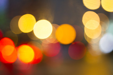 defocused city lights