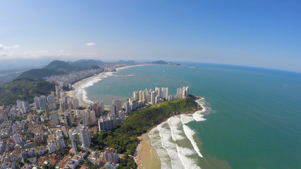 Aerial View of Rio de Janeiro Coast, Brazil