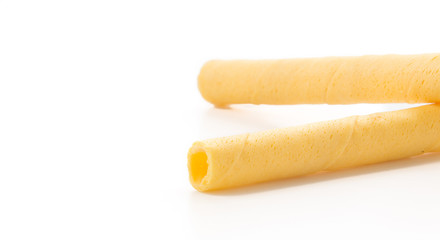 wafer stick on white background