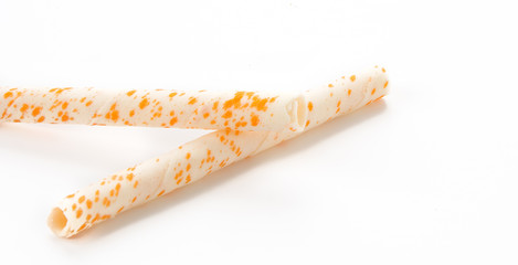 wafer stick on white background