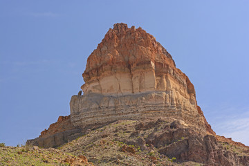 Fototapeta na wymiar Colorful Butte in a Desert Landscape