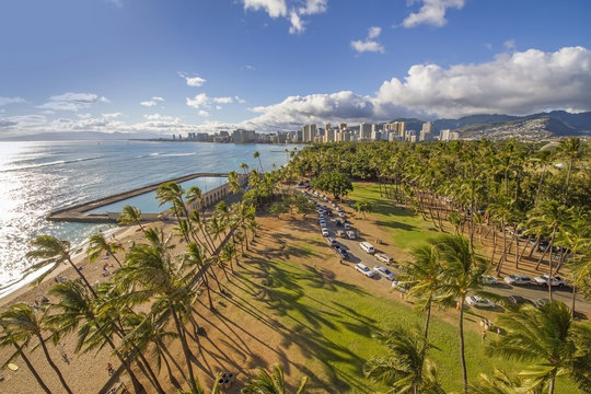 ハワイ　ダイヤモンドヘッド　 Hawaiian Island　Diamond Head
