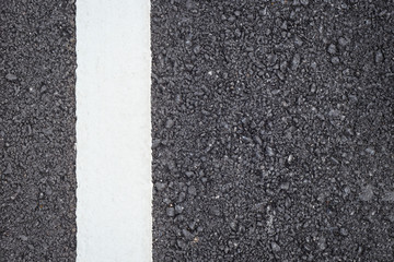 asphalt road texture with white stripe