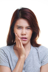 Fototapeta premium woman toothache