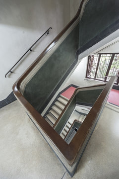 Staircase interior of old building