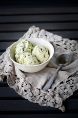 Chocolate chip mint ice cream