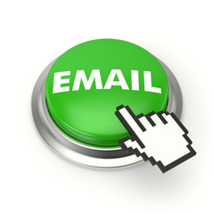 Green email button with metal border 