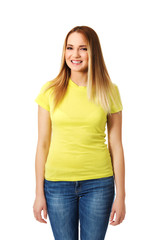 Obraz premium Young casual student woman.