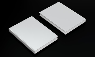 Naklejka premium book mocup on dark background