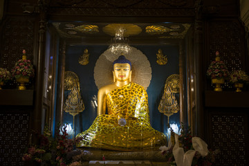Buddha statue in Bodhgaya, India.