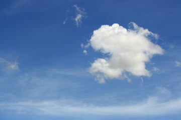 blue sky and white cloud