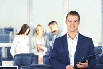 Businessman in conference room