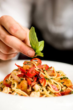 Final Touch For Pasta Salad.