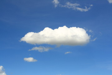 blue sky and white cloud