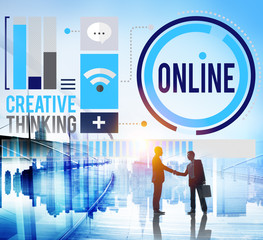 Online Communication Internet Networking Concept
