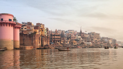 Holy ghat of varanasi, dead city