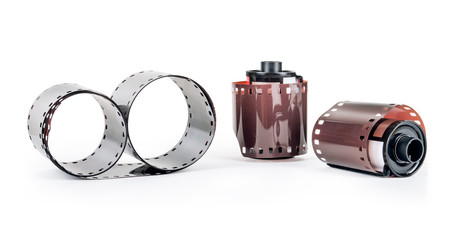 Old photo film rolls