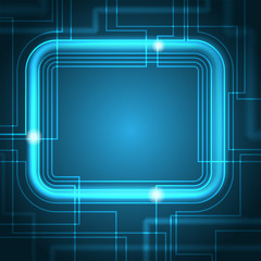 Abstract Glowing Technology Background 