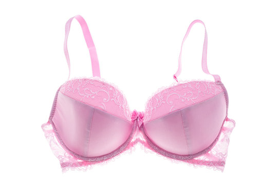 Pink bra isolated